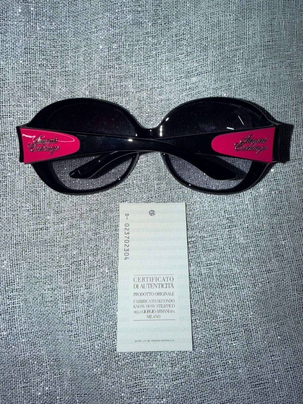 Authentic Vintage Armani Exchange Women's Sunglasses with Clear Graphic Case